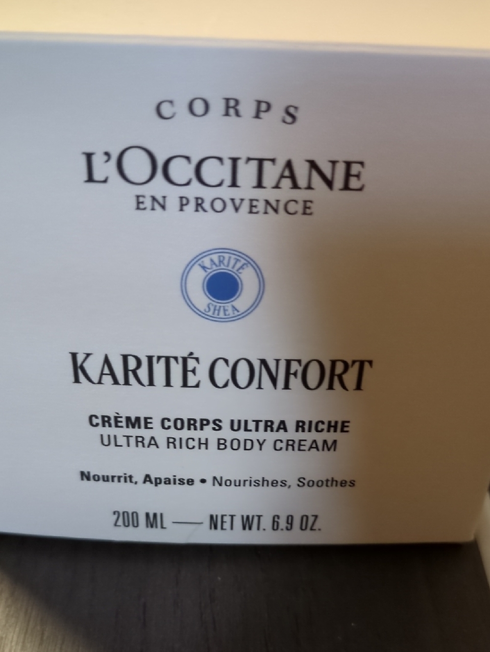 L'OCCITANE Karité Confort Body Cream - White & Blue